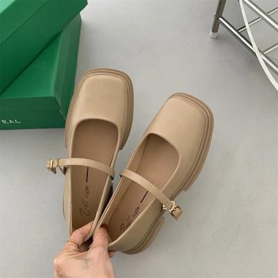 Корейская женская обувь с квадратным носком в британском стиле, оксфорды, женские платья, удобные, элегантные, кожаные, ретро, летние, zapatos de mujer