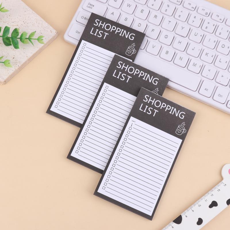 Магнитный блокнот для заметок Доска для сообщений на холодильник Портативный отрывной блокнот Планировщик заметок Список покупок Для дома офиса школы