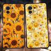 Чехол для телефона для Xiaomi Poco F7 F6 F5 F4 F3 X7 X6 X5 X4 X3 NFC M4 C51 C55 GT Pro 5G Мягкий ТПУ Fundas С рисунком подсолнуха Capas