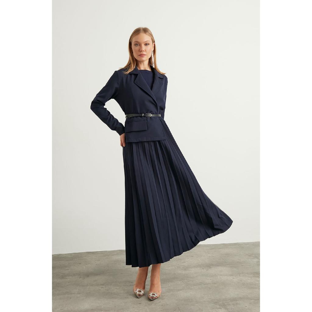 Темно-синее платье Aden