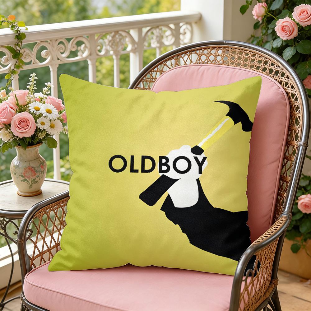 Classic Movie OOldboy Cushion Cover Soft Plush Throw Pillow Cover DoubleSided Decorative Cushion Case Sofa Bedroom Home Decor