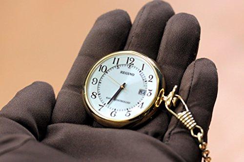 Карманные часы CITIZEN REGUNO, радиочасы на солнечных батареях и подставка для карманных часов [Citizen] KL7-922-31 (Золотой цвет)