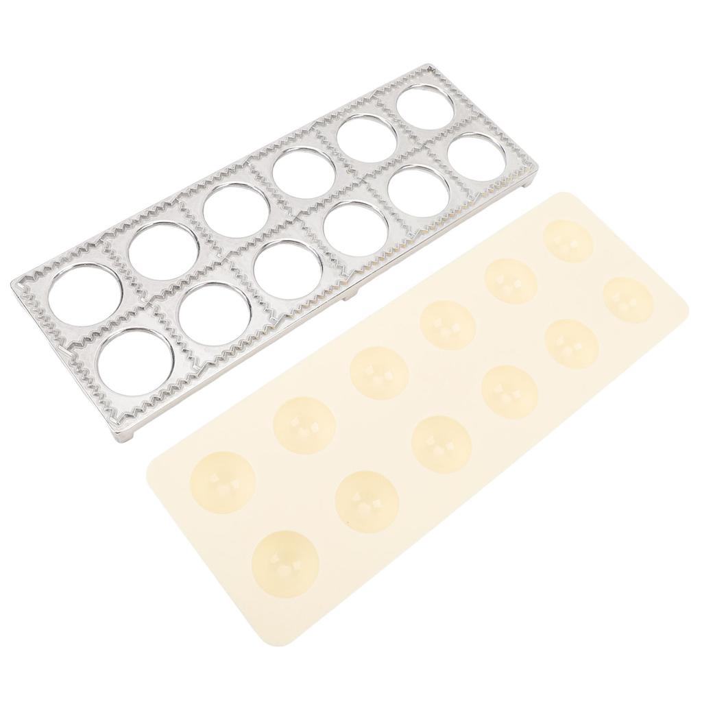 Пресс для равиоли из алюминиевого сплава, пластиковый инструмент для приготовления пельменей с деревянной скалкой для семьи