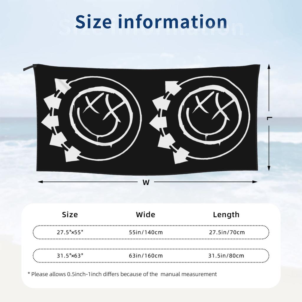 Blink Eyes 182 Times Beach Towel Soft Microfiber Quick Dry Absorbent Quick Towels For Swimming