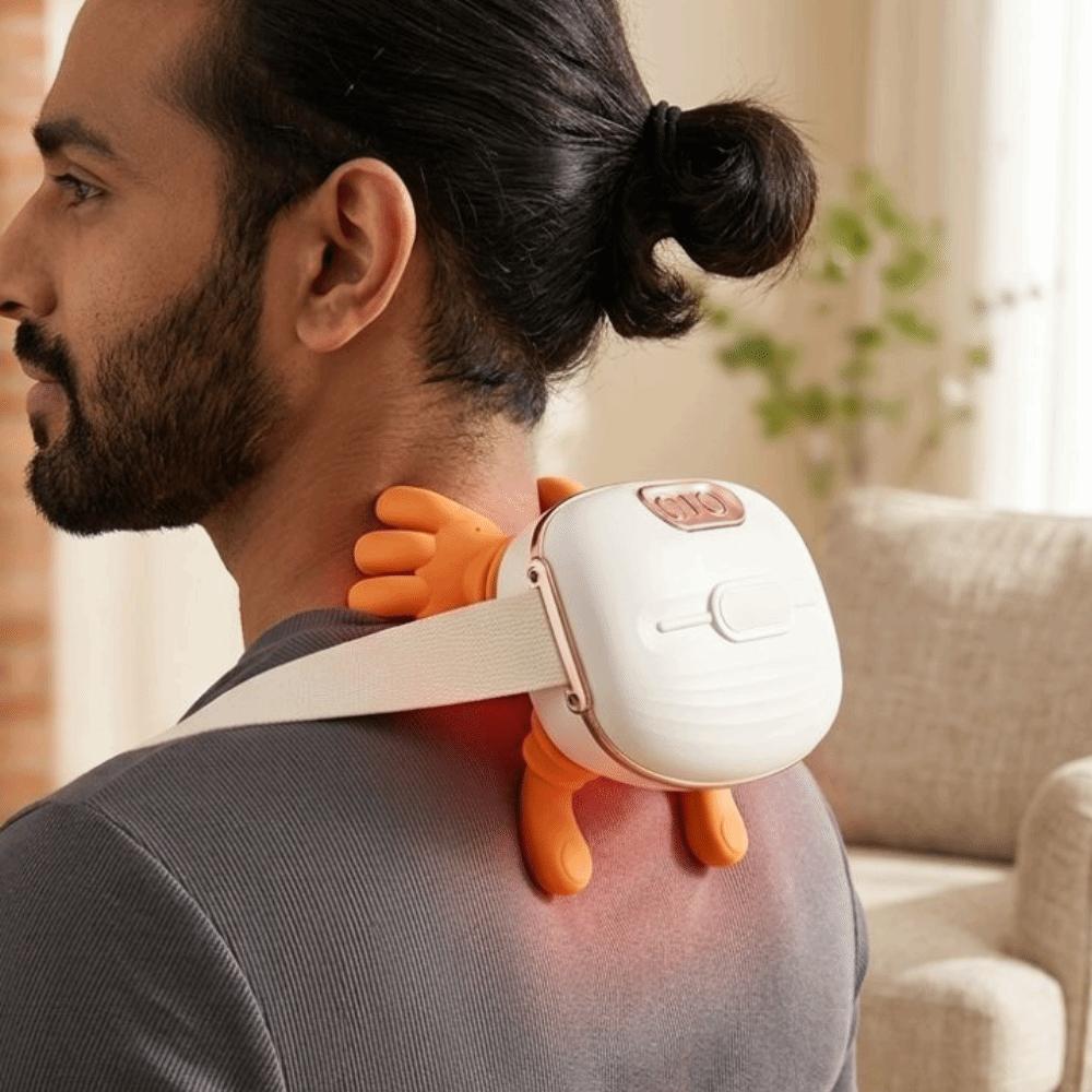 Wireless Neck Shoulder Massager Trapezius Muscle Massager Neck and Shoulder Leg Massager
