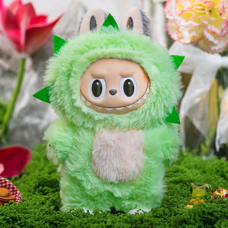 Плюшевая кукла 17 см Одежда Наряды Для Labubu Милое Животное Мультфильм Модный Стиль Каваи Свитер Брюки Комплект Осень Зима Праздничный Подарок