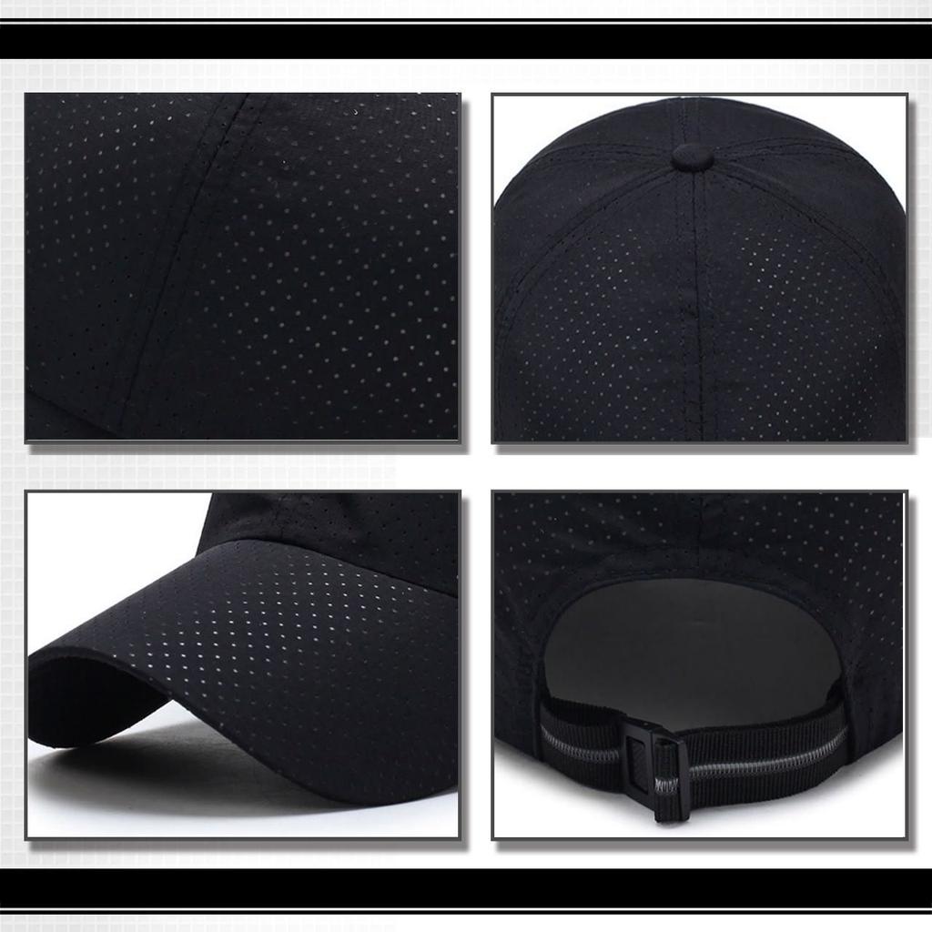 WHITE FANG Hat Mesh Cap Plain Golf Running Sports Men Women CA012 (07 White)