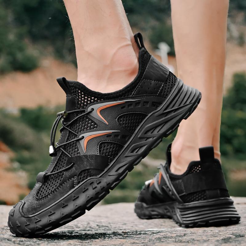 Модные летние мужские минималистичные уличные сандалии, сухожильная подошва, слипоны, повседневные офисные балетки, новые, с мягкой подошвой, противоскользящие, с перфорацией, обувь для ходьбы