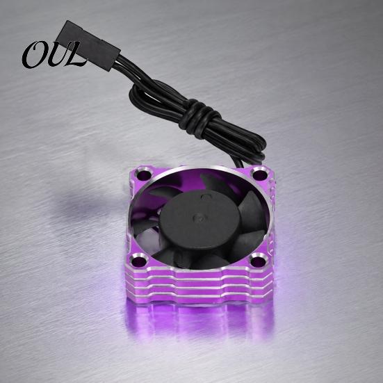 High Performance Cooling Fan RC Car Fan, 5-9V 25000RPM Waterproof Motor for 1/10 Square 1/8 1/12 ESC Engine, 30x30mm Aluminum Heat Dissipation