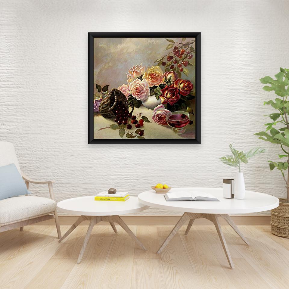 Цветочный DIY 5D алмазная живопись полный круглый дрель цветок Алмазная вышивка крестиком мозаика наборы настенное искусство домашний декор