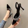 Woman Heel Shoes Sandals Women's  New Summer Pointed Sandals Female Thin Heel Shoes Fashion Women's Shoes Zaptos Mujer