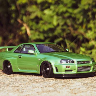 Killerbody 48646 Nissan Skyline (Р34) Готовый каркас кузова для электрических туринговых радиоуправляемых гонок в масштабе 1/10