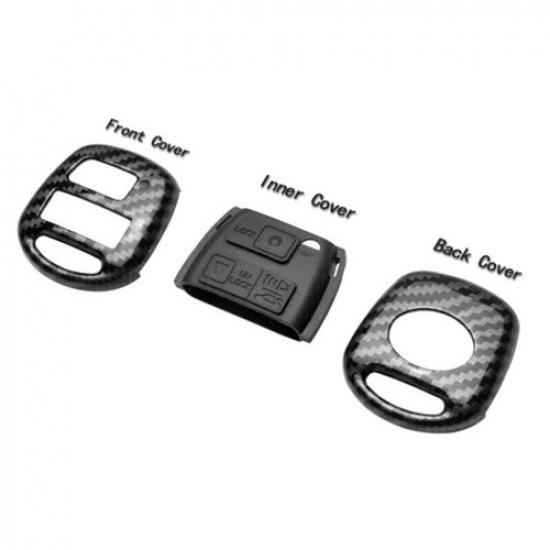 Carbon Fiber Car Key Fob Cover For Lexus RX350 2007-2009 Remote Case Skin Jacket