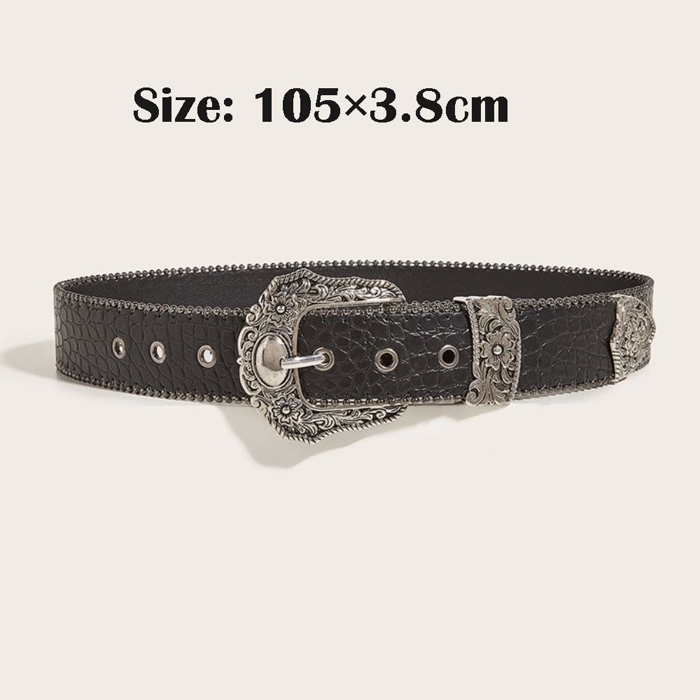 Роскошный ремень из искусственной ПУ кожи, ретро ковбойский ремень в западном стиле, повседневный ремень с пряжкой-штифтом, унисекс