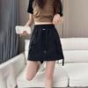 Loose Wide Half Leg Skirts Lace Up Cargo Skirts Fashion Causal Skirts Women  Streetwear