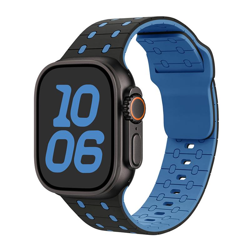 Silicone Band For Apple Watch Strap 49mm 45mm 41mm 44mm 40mm 38 42mm 46mm Bracelet Correa Iwatch Series 10 9 8 7 6 5 3 SE Ultra