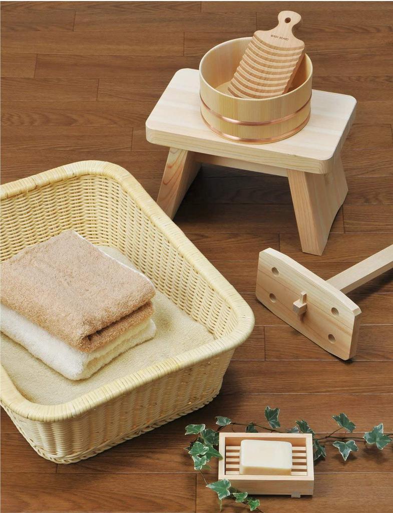 Кресло для ванны Yamako, кресло для ванны Hinoki, большое, высокое, 9,1 дюйма (23 см)