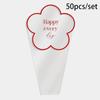 50pcs Portable Flowers Packaging Plastic Bags Transparent Bouquet Wrapping Paper  Wedding Party