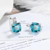 European & American Zircon Diamond Earrings with Large Stone - Trendy Zircon Ear Clips & Studs Jewelry