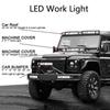 12V Car LED Light Bar 18W 6000K Super Bright Car LED Work Light IP67 Waterproof Flood Spot Light White Off Road Head Lights 2025