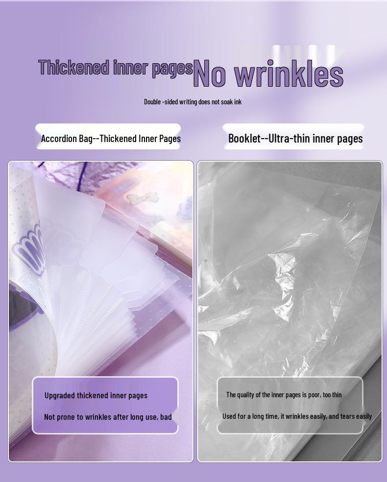 Sanrio Accordion Bag: Large Capacity Multi-Pocket A4 Student Folder