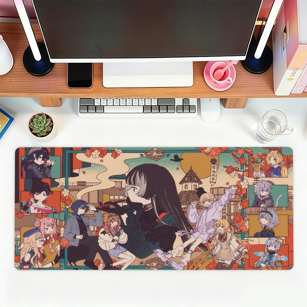 Virtual Idols J-Juufuutei Raden Mouse Pad For Office Gaming And Keyboards Non-Slip Large Waterproof