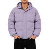 Men's Oversized Casual Down Jacket With Long Sleeves And Hood