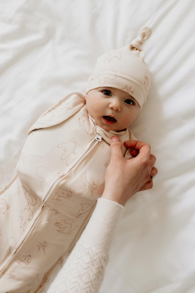 Second Step Wrapper With Cap Melange Mint