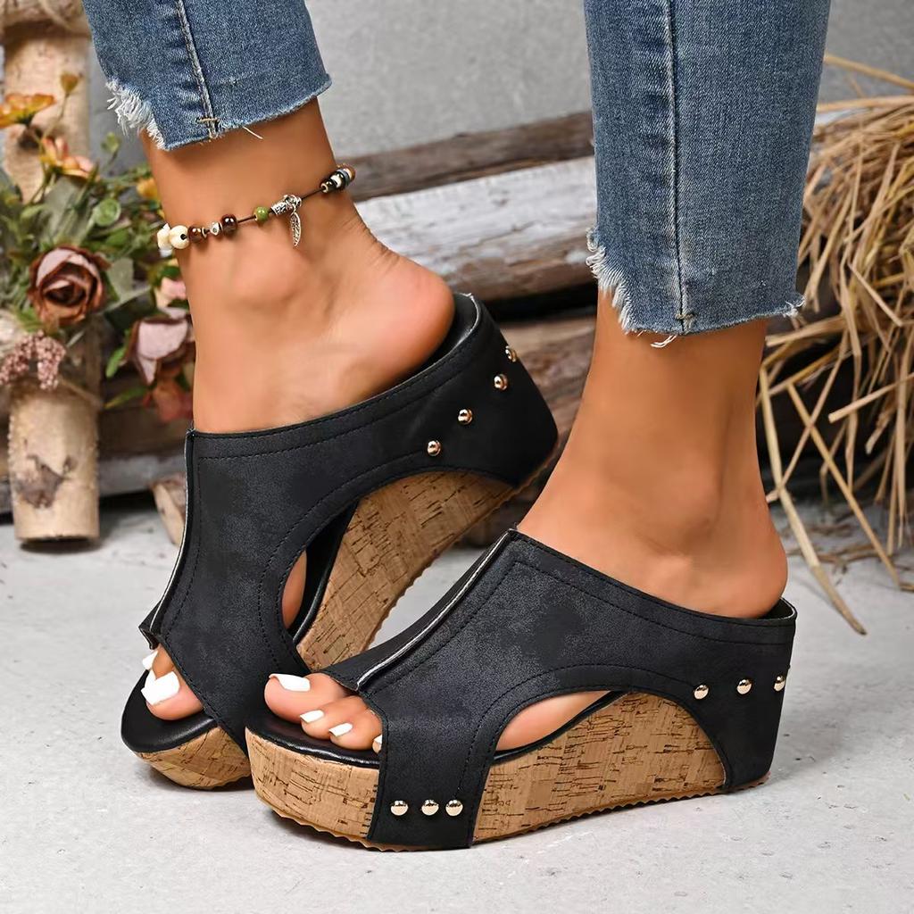 Fashion 2025 New Fashion Summer Sandals Women Wedges Sandal for Women Elegant Sandals Slide Huaraches Female Women Platform Footwear