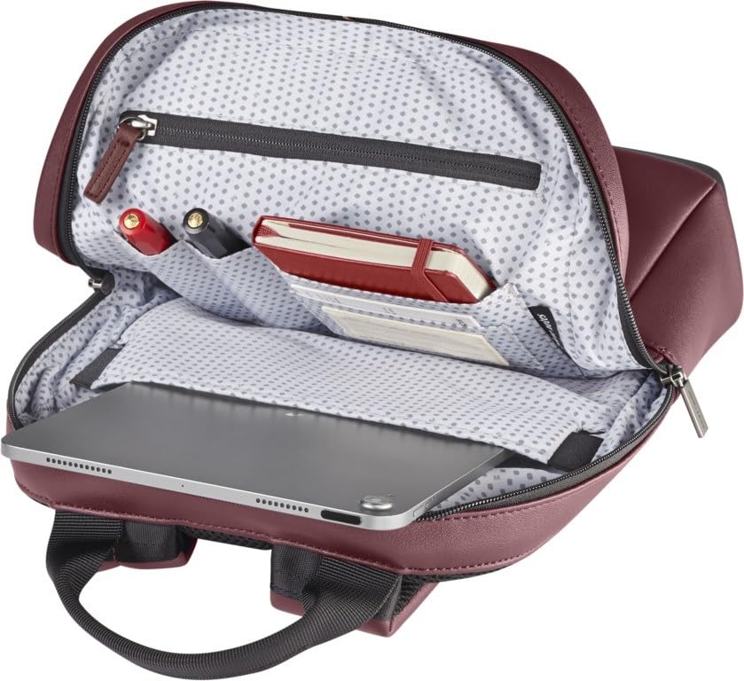 Moleskine Backpack 13-inch Laptop Compartment Business Backpack Classic Small Backpack New Model Men's ET24C2BKSF18 Raspberry Red ONE SIZE