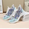 Мода 2024 Весна Новые цветные плетеные спортивные туфли Модная повседневная обувь Мягкая подошва Легкие кроссовки