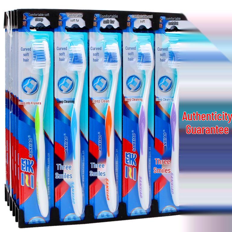 Sanxiao 998T Soft Bristle Toothbrush for Adults - Fine Bristle for Fresh Breath & Extra Care