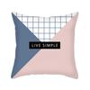 Ins Nordic Style Short Plush Linen Pillowcase Single-sided Printed Cushion Cover Pillowcase