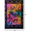ICC Lizard Iguana Reptile Poster Hippie Decor Tapestry Wall Hanging Trippy Tie Dye Tapestries Bohemian Art psychedelic Small Hippie Rasta Living Room