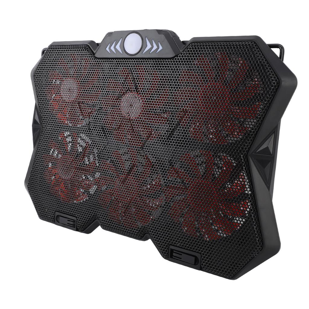 Охлаждающая подставка для ноутбука с 6 регулируемыми по высоте уровнями, RGB-подсветкой, бесшумными 6 вентиляторами, металлической сеткой, для игрового ноутбука, охлаждающая подставка для компьютера, для нижней части