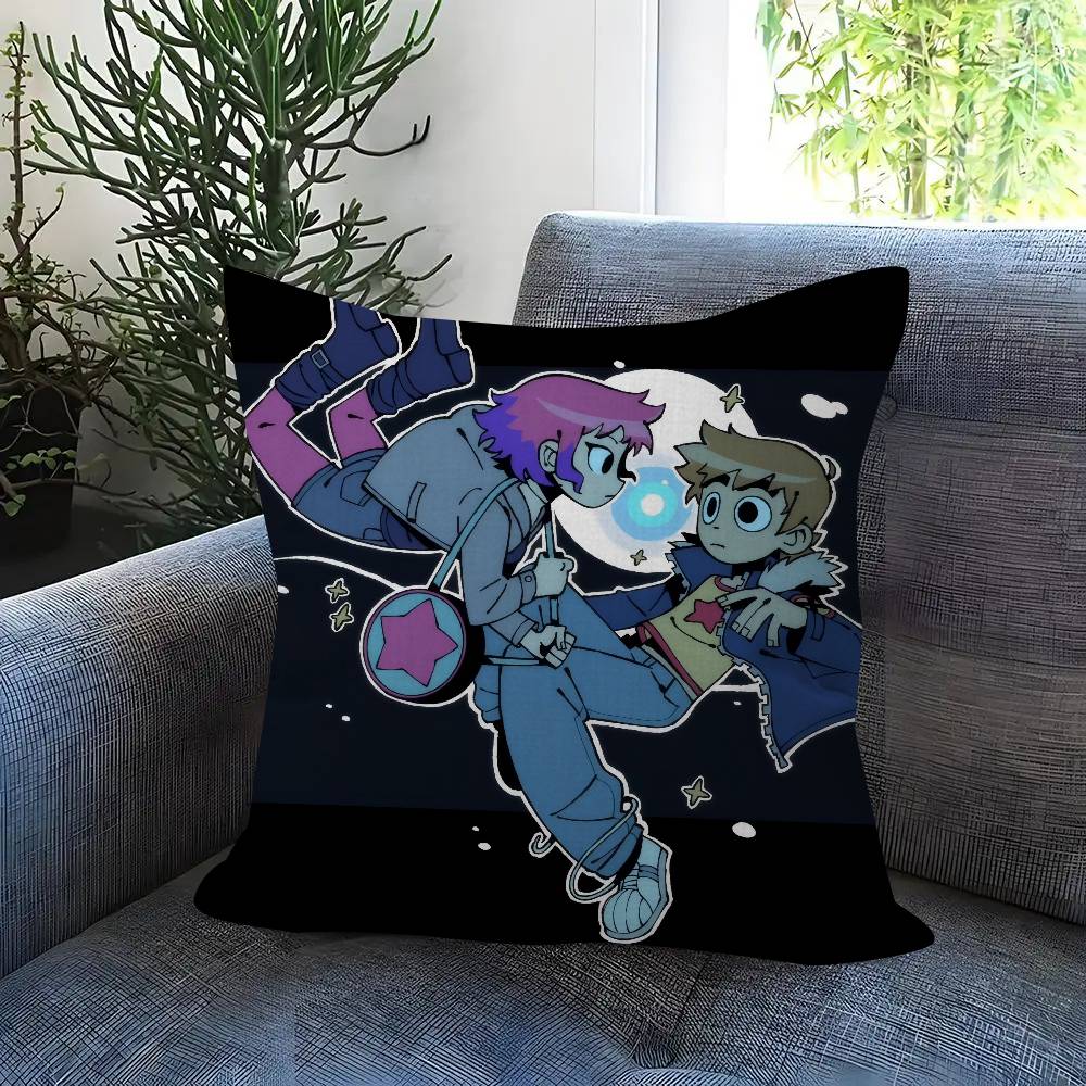Pillowcase toon Gift Cushion Cover Bedroom Home Sofa Chair Seat Decor pillow case Vintage Movie Scott Pilgrim VS The World