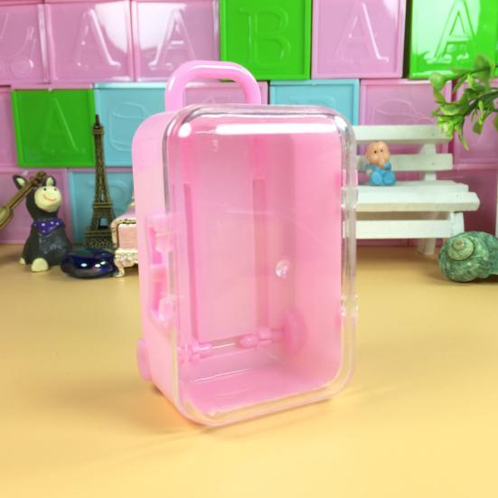 Мини-подвижной дорожный чемодан в форме коробки для конфет, свадебные сувениры, подарок на вечеринку