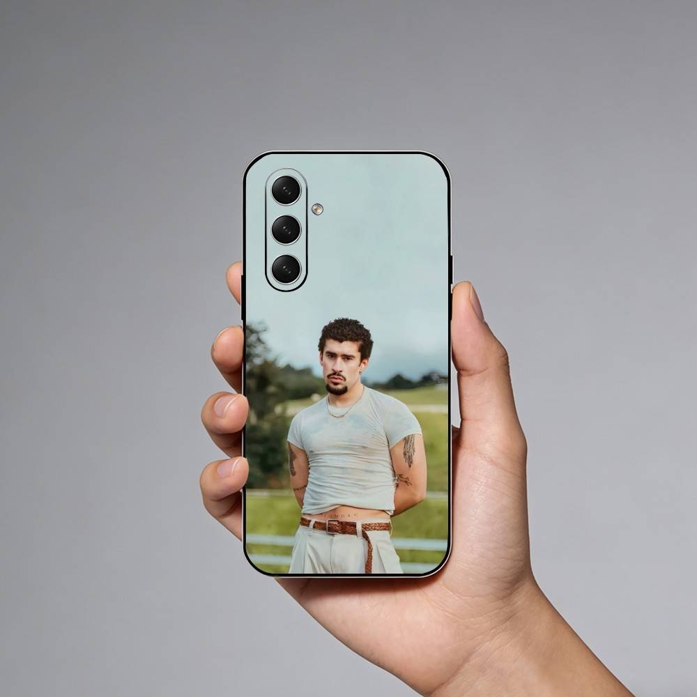 B-Bad B-Bunny DTMF Singer Phone Case For Samsung Galaxy A73,21,22,32,71,53,52,51,80,5G Soft Black Cover