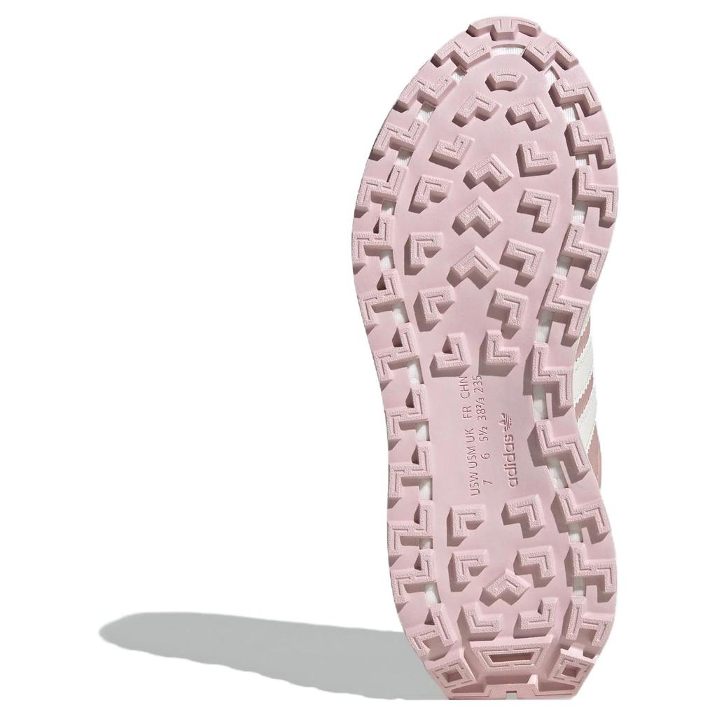 Adidas Originals Retropy E5 Suede Fashion Retro Slip-Resistant Durable Low-Top Lifestyle Casual Shoes Women Sneaker White Pink JH7202