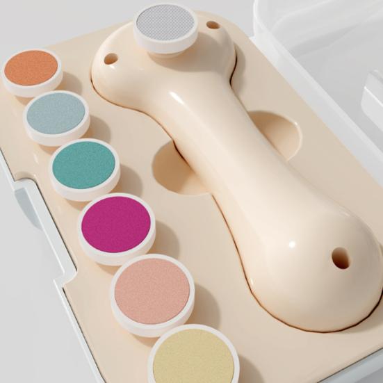 Electric Nail Grinder Baby Nail File Set Safe Nail Trimmer with 6 Grinding Head Replacement Pads USB Rechargeable Nail Clipper for Newborns Infants