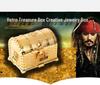 Korean Retro Pirate Treasure Chest Jewelry Box - Metal Craft Home Decor & Wedding Gift