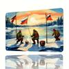 Metal Sign Winter Forest Landscape Wall Decor 20x30 cm