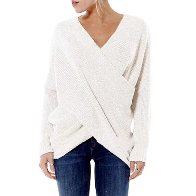 Женские джемперы, свитер больших размеров, женский трикотаж, вязаные свитера с длинными рукавами