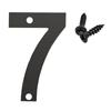 Durable For Home Mailbox Hotel Address Steel 0 To 9 Number Plate Sign Door Label Numeral Tag