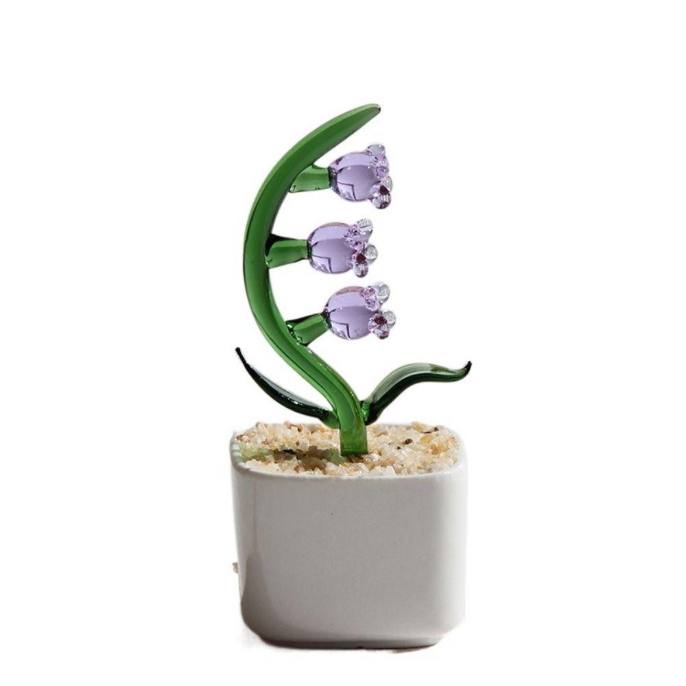 Творческий ручной работы стеклянные горшки для растений цветочный орнамент плоское дно милый мини бонсай яркий портативный стеклянный букет статуэтка для дома