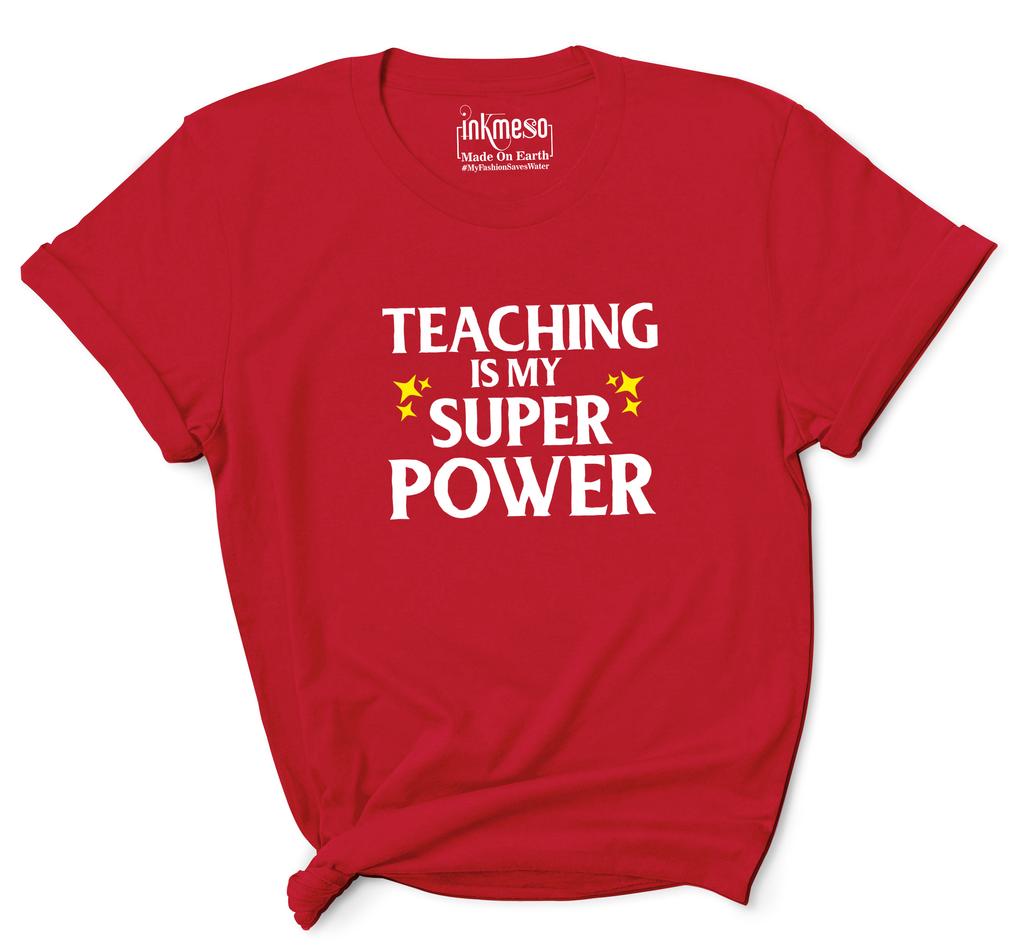Inkmeso Женский топ с овальным вырезом. Преподавание — моя суперсила. Цитата учителя графики.