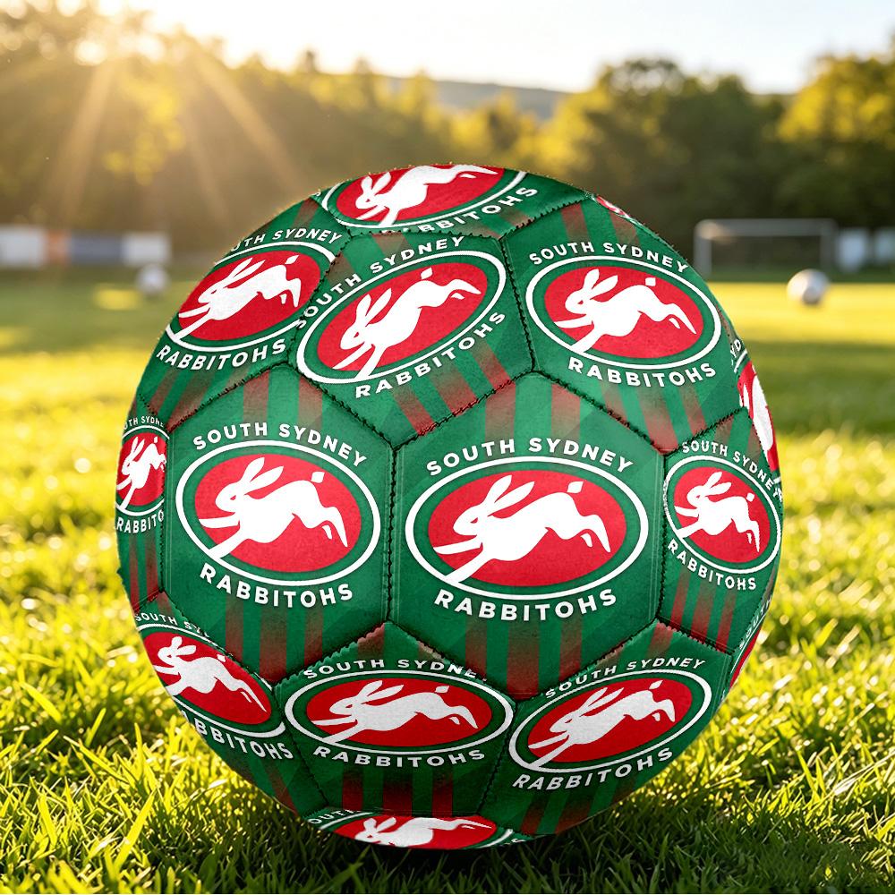 South Sydney Rabbitohs Size 5 Sports Training Ball Shock Absorbing Durable Ball For Match Daily Practice Outdoor Activities