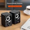 Миниатюрная настольная RGB колонка для ПК с питанием от USB, разноцветная подсветка, компактный аудиодинамик для игр, офиса, использования с ноутбуком