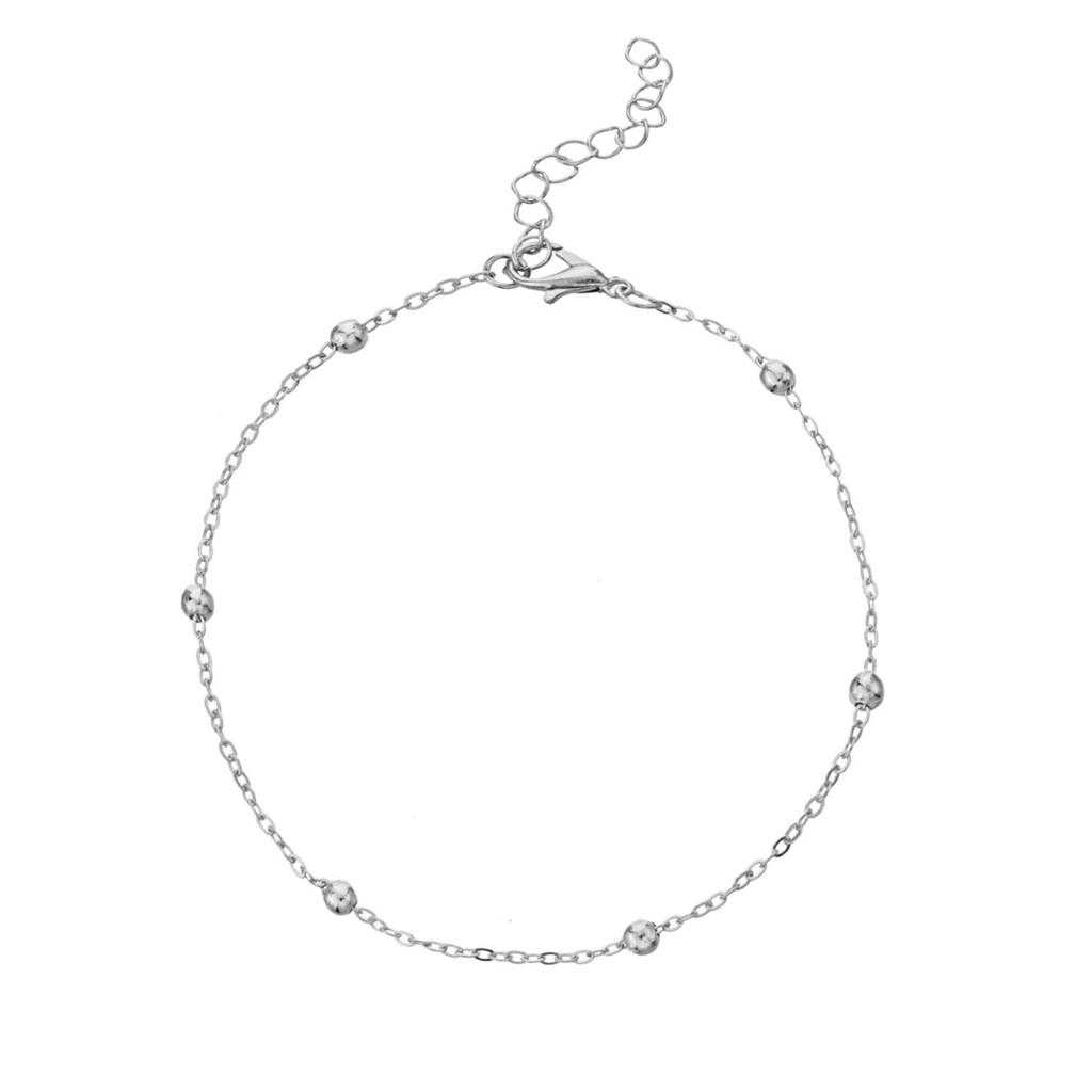 Модный браслет на щиколотку с круглыми бусинами большого размера для женщин - Минималистская мода