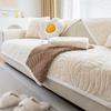 Thicken Plush Sofa Covers Non-slip Solid Color Sofa Cushion Towel Jacquard Universal Couch Slipcovers for Living Room Decor